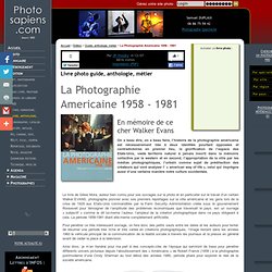 La Photographie Americaine 1958 - 1981, livre photo , Gilles MORA, Seuil