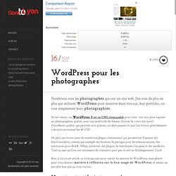 Bien utiliser Wordpress pour la photographie