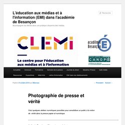 L'éducation aux médias et à l'information (EMI) dans l'académie de Besançon