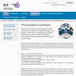 Photographie numérique — Site Prof-doc