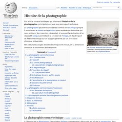 Histoire de la photographie