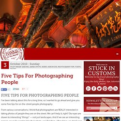 Five Tips for Photographing People