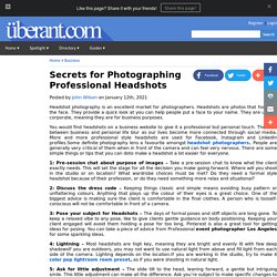 Secrets for Photographing Professional Headshots