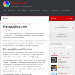 Photographing snow
