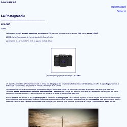 Document - L'appareil photographique LOMO et la Lomographie.