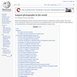 Largest photographs in the world