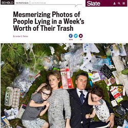 Gregg Segal photographs people with a week’s worth of their trash in his series, “7 Days of Garbage.”