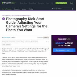 Photography Kick-Start Guide: Adjusting Your Camera’s Settings for the Photo You Want