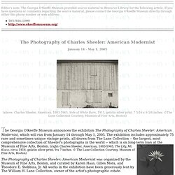 The Photography of Charles Sheeler: American Modernist