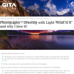 Photography – Drawing with Light -What is it and why I love it!