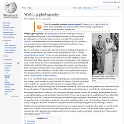 Wedding photography