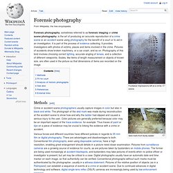 Forensic photography