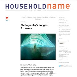 Photography's Longest Exposure - household name : : : blog