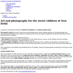Art and photography for the street children of New Delhi