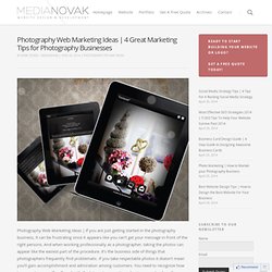 Photography Web Marketing Ideas