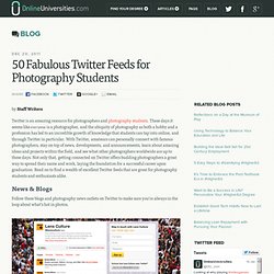 50 Fabulous Twitter Feeds for Photography Students