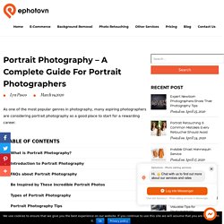 Portrait Photography - A Complete Guide for Portrait Photographers