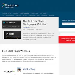 The Best Free Stock Photography Websites