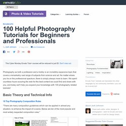 100 Helpful Photography Tutorials