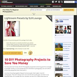 10 DIY Photography Projects to Save You Money