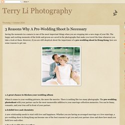 Reasons Why Pre-Wedding Shoot Is Necessary