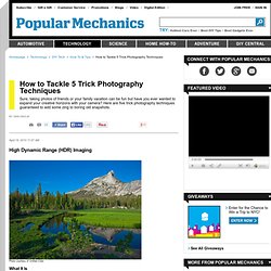 5 Trick Photography Techniques
