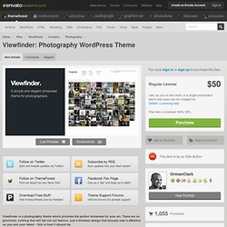 Viewfinder: Photography WordPress Theme