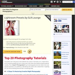 » Top 20 Photography Tutorials