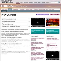 University of Westminster - Courses - Photography