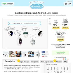 Fisheye, Macro, Wide Angle and Telephoto Phone Lenses