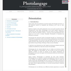 photolangage Comment procéder