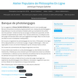 Banque de photolangages – Atelier Populaire de Philosophie En Ligne