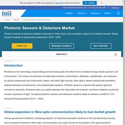 Photonic Sensors & Detectors Market By Sensor Type, Detector Type, End-use & Region for 2016 - 2026