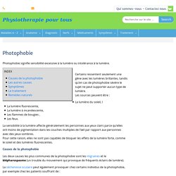 Photophobie, causes, symptôme et traitement