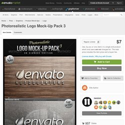 Photorealistic Logo Mock-Up Pack 3