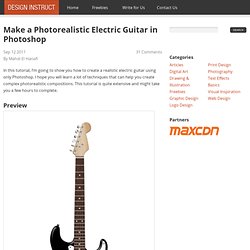Make a Photorealistic Electric Guitar in Photoshop