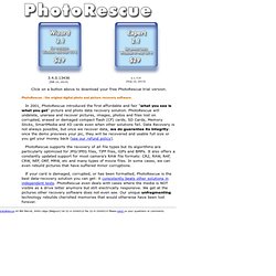 PhotoRescue - data-recovery solution for digital photography