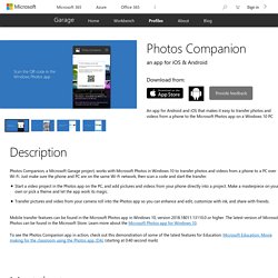 Photos Companion - Microsoft Garage
