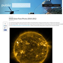NASA Solar Flare Photos 2010-2012