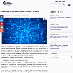 What are Photosensitive Integrated Circuits?