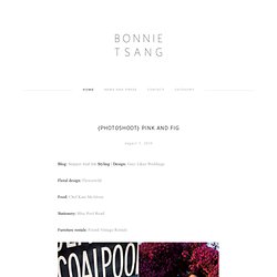 {photoshoot} Pink and Fig « bonnie tsang photography