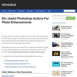 60+ Useful Photoshop Actions For Photo Enhancements