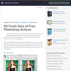 50 Fresh Sets of Free Photoshop Actions