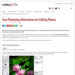 Free Photoshop Alternatives For Editing Photos