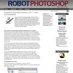 Complete Digital Photography » Photoshop Automator Actions v3.0