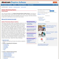 Adobe Photoshop Basics Free Online Class - Course Outline