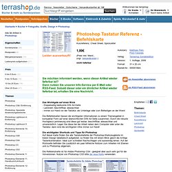 Photoshop Tastatur Referenz - Befehlskarte - terrashop.de