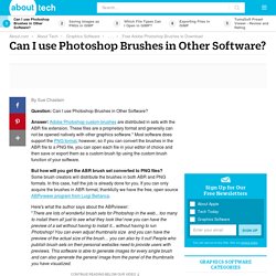How to Convert Photoshop Brushes for Use in Other Software