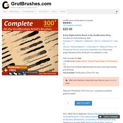 Photoshop Art Brushes Complete - 300 brushes from GrutBrushes.com