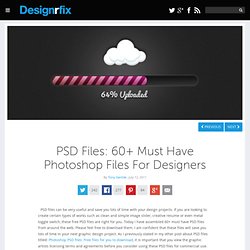 PSD Files: 60+ Must Have Photoshop Files For Designers